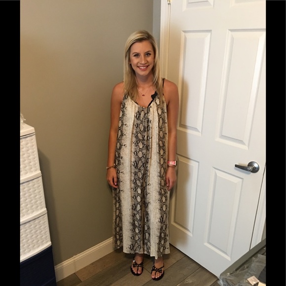 snake print culotte jumpsuit